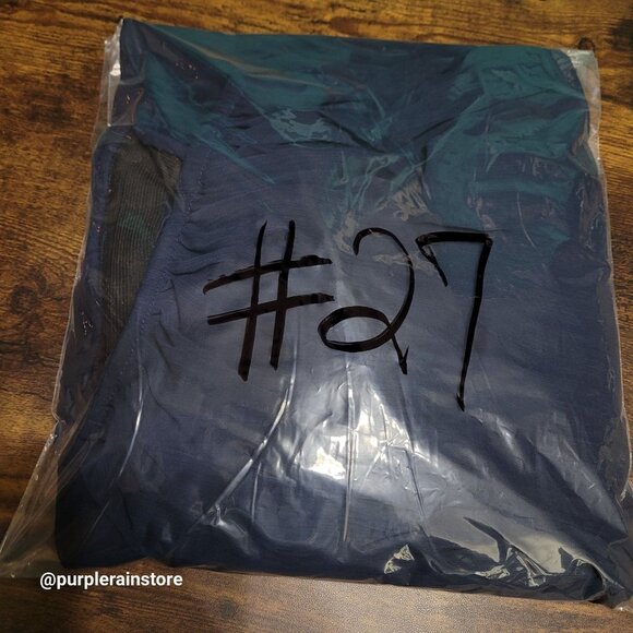 Vtg Cal Style Chiffon Accordion Pleated Maxi Skirt L Navy Stretch Waist 90's - Picture 7 of 7